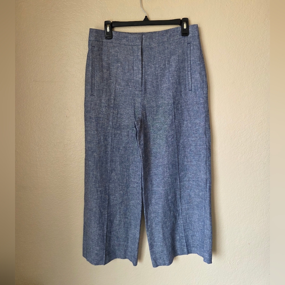 NWT Ann Taylor The Marina Linen Blend High Rise Pant Size 6